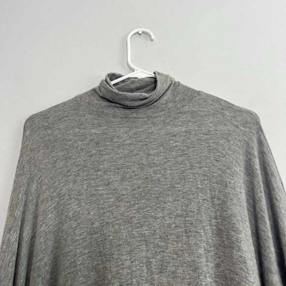 We the Free People Top Womens Sz M Oversized Gray Turtleneck Tunic Dolman Wool - Picture 8 of 14